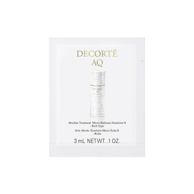 DECORTÉ AQ ABSOLUTE TREATMENT MICRO-RADIANCE EMULSION II SAMPLE